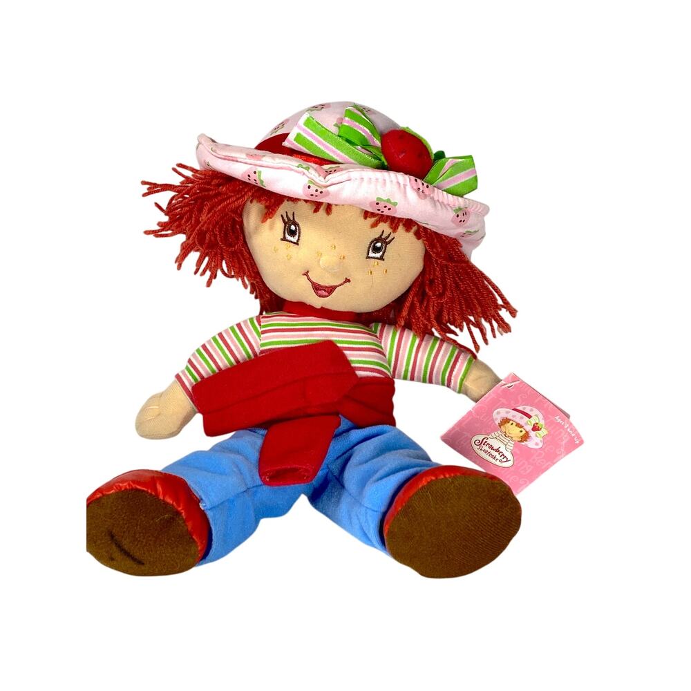 VTG Kelly Toy Strawberry Shortcake 12" Stuffed Animal Plush Doll Hang Tag 2004